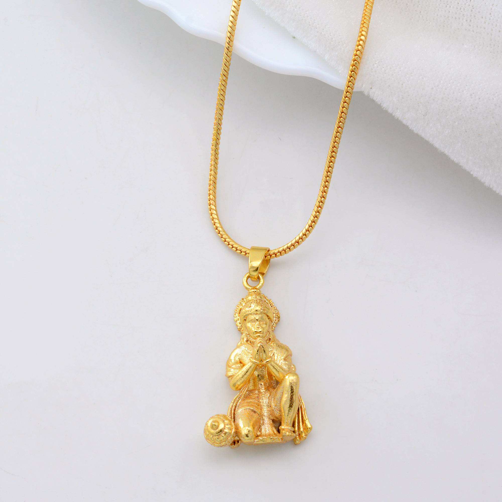 Hanuman Gold Chain Locket Design Man Jemeefly New Hanuman Ji