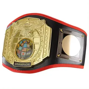 Professional Custom Champion Belt Heavy Duty Big Metal Leather Wrestling Boxing Martial Arts Championship 2024