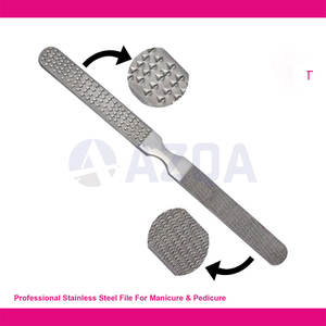 Lime à pieds en métal double face, éliminateur de callosités, acier inoxydable, râpe pour peaux dures, outil de beauté - Product Image 2
