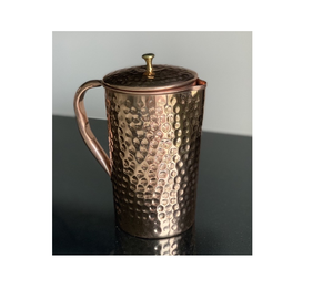 Jarra de jarra de cobre puro Royal Designer para beneficio de salud de agua potable y producto de tamaño personalizado con 3 piezas medianas - Product Image 5