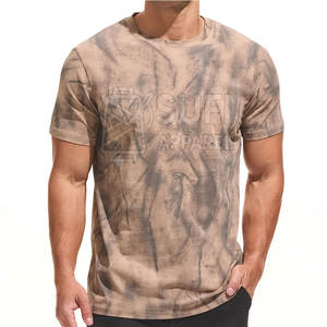 บริการ OEM เสื้อยืดผู้ชายเนื้อผ้าเบา พิมพ์ลายกราฟิก ทรงปกติ ผ้าฝ้าย 100% ถักทอ ระบายอากาศได้ดี เป็นมิตรกับสิ่งแวดล้อม แห้งเร็ว - Product Image 4