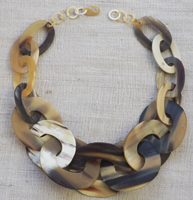 Collier chaîne à perles en corne avec pendentif en pierre précieuse, cristal, diamant et perle, chaîne corde, motif couronne européenne, pour fêtes