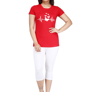 Camiseta Personalizada para Mujer con Estampado DTG, Transpirable, con Características Ecológicas, Camisetas de Manga Corta con Estampado DTG para Mujer - Product Image 2