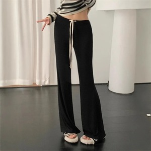 กางเกงวอร์มเอวสูงของผู้หญิงกางเกงผ้าแคนวาสสำหรับใส่ได้ทุกวันมีแถบคาดเอวยางยืดและกระเป๋าสวมใส่สบาย - Product Image 4