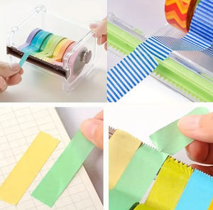 Herramientas Profesionales DRAGONLASH para Extensión de Pestañas, de Alta Calidad, Hechas a Máquina, con Banda de Algodón Negra y Dispensador de Cinta de Colores - Product Image 5