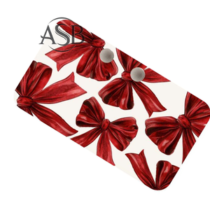 Tuile à cils en acrylique personnalisable Red Bow Lash, extension de cils, impression de logo personnalisée professionnelle, service OEM - Product Image 2