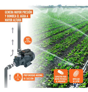 Bomba eléctrica periférica para agua Truper 1/2 HP, 127 V, 60 Hz, BOAP-1/2A2, color negro - Product Image 6