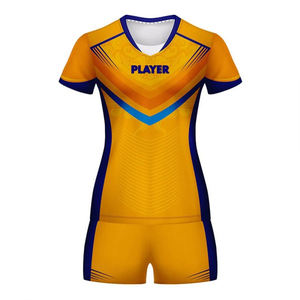 2025 Sublimación Uniforme de voleibol Diseña tu propia camiseta Adultos Logotipo personalizado Conjuntos de voleibol - Product Image 4