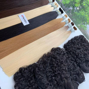 Extensions de cheveux vietnamiennes en vrac au prix de gros Double noyade 100 grammes Couleurs foncées 10 pouces - Product Image 1