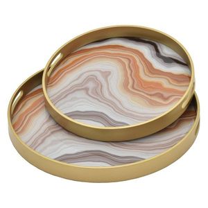 ถาดเสิร์ฟอีพ็อกซี่เรซินทำมือแบบระบายอากาศของใช้จำเป็นสำหรับห้องครัวในบ้านร้านอาหารโรงแรมตกแต่งเสิร์ฟ - Product Image 1