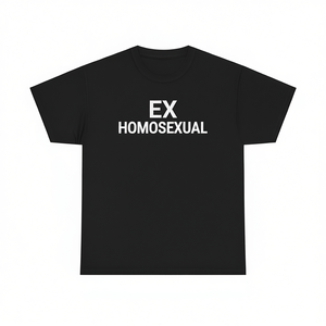 Camiseta Ex Homosexual de manga corta con cuello redondo, unisex, para adultos, regalo promocional - Product Image 2