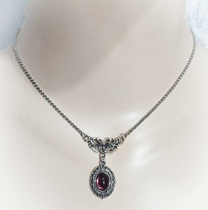 Victoria Gothic Ma Cà Rồng dơi và màu tím pha lê mặt dây chuyền vòng cổ - Product Image 3