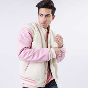 แจ็กเก็ตเบสบอลสำหรับผู้ชายเสื้อแจ็กเก็ตเบสบอลแบบเลตเทอร์แมนระบายอากาศสไตล์และโลโก้ออกแบบใหม่ - Product Image 5