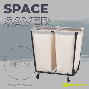 Modern Oxford Fabric <b>Laundry</b> Cart with Wheels Large Capacity Household <b>Storage</b> Basket for Clothes <b>Organization</b> - Product Image 6