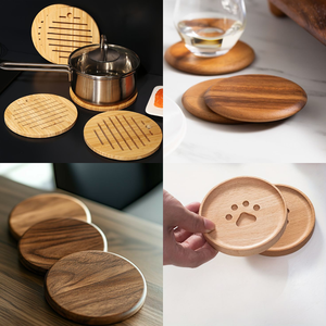 Ensemble de dessous-de-verre en liège réutilisables, résistants à la chaleur, pour la maison, la cuisine, la table à manger, la protection des verres à café, à thé et à vin - Product Image 4