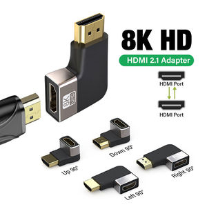 Farsince 8K trá<span class=keywords><strong>i</strong></span> phả<span class=keywords><strong>i</strong></span> lên xuống góc <span class=keywords><strong>HDMI</strong></span> 2.1 Nam để nữ coupler adapter hỗ trợ độ phân giả<span class=keywords><strong>i</strong></span> lên đến 8K @ 60Hz - Product Image 1
