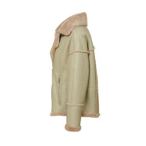 Chaqueta de moto de piel de oveja auténtica de alta calidad para mujer, ropa de abrigo de invierno con cuello con capucha, logotipo personalizado, función de luz - Product Image 2