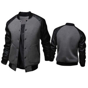 Chaqueta Deportiva de Béisbol Personalizada para Hombre, Chaqueta Bomber Unisex de Alta Calidad con Cuello Alto, Material de Lona Fina con Estampado - Product Image 5