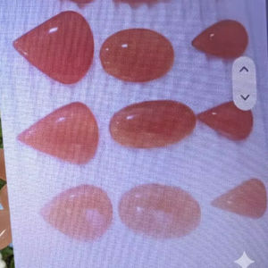 Piedra Preciosa Natural de Cornalina Mixta Lisa en Forma de Pera, Cabujón Suelto, de Alta Calidad, Última Colección de Joyería para Mujer en Línea H.A. Gemas 20% Nuevas - Product Image 4