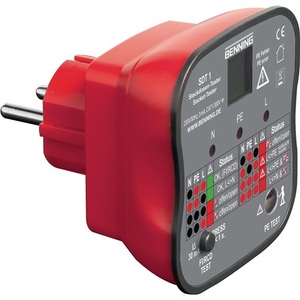 Testeur de prise BENNING SDT 1, instruments électriques pour tester les prises de contact de protection - Product Image 4