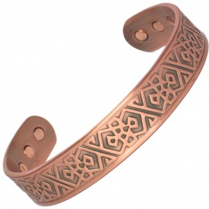 Bracelets de mode en cuivre complexes et détaillés pour le bien-être et le style de bijoux de guérison - Product Image 2