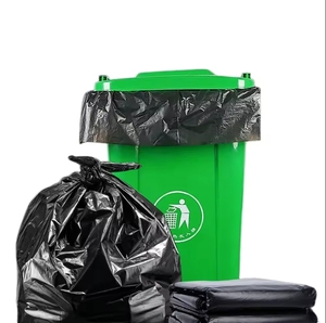 Hot Bán Kích Thước Lớn Màu Đen Túi Rác Nhiệm Vụ Nặng Nề Thùng Rác Túi Với Van Nổi Bề Mặt Tính Năng An Ninh - Product Image 4