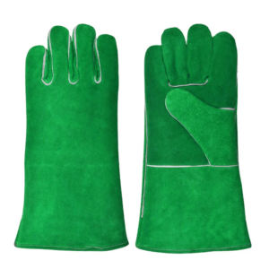 Gants longs en cuir de vachette pleine fleur, robustes, respirants et durables, avec manchette de sécurité pour le soudage, la lutte contre les incendies, la construction et l'usage industriel - Product Image 2
