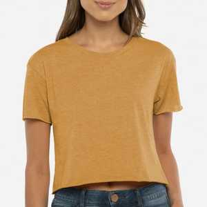 เครื่องแต่งกายแนวสตรีทของผู้หญิงแฟชั่นใหม่ขายดีเสื้อยืดแขนยาวแบบสั่งตัดสำหรับฤดูใบไม้ร่วงเสื้อครอปท็อปสไตล์วินเทจ - Product Image 4