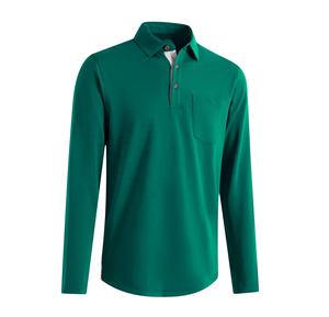 เสื้อโปโลแขนยาวของผู้ชายทนทานและปรับได้ระบายอากาศได้ดีในราคาถูกสวมใส่ง่ายใช้งานประจำวันพร้อมโลโก้ตามสั่ง - Product Image 4