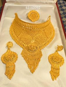 Conjunto de pendientes de collar de cobre chapado en oro de 24 quilates de moda Vintage de inspiración italiana enviado directamente a EE. UU. Francia España Turquía Comoras - Product Image 5