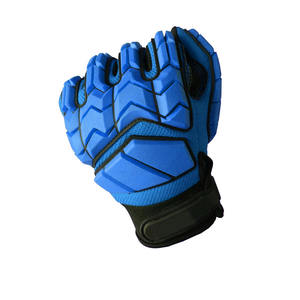 Gants de protection de travail de construction anti-impact de la meilleure qualité fabriqués en usine Gants en cuir résistants aux chocs - Product Image 5