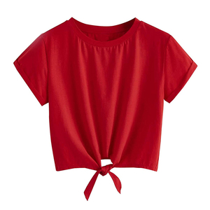 เสื้อครอปเข้ารูปลำลองสำหรับผู้หญิงฤดูใบไม้ร่วงขายดีเสื้อยืดสั้นใส่สบายเซ็กซี่และระบายอากาศสีดำ - Product Image 5