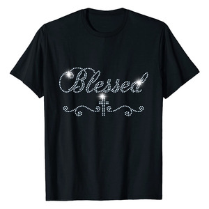 Camisetas de microfibra con pedrería personalizadas para hombre, camisetas de moda, ropa masculina, estilo urbano, camiseta con pedrería para hombre - Product Image 4