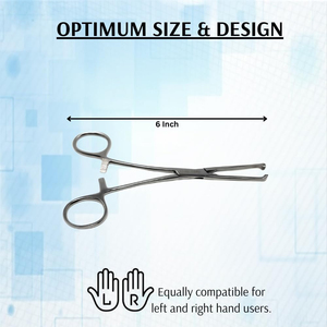 Instrumento médico Instrumentos de alta tecnología Pinzas de tejido Allis Acero inoxidable 4X5 Puntas de dientes 6 Abrazaderas de bloqueo Médico Quirúrgico - Product Image 3