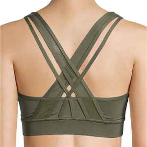 Sujetador deportivo de alto impacto para mujer, sujetador ajustable con espalda cruzada y almohadillas extraíbles, ropa deportiva para correr y entrenar, ropa deportiva para gimnasio - Product Image 6