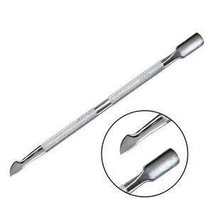 En gros Personnalisé Double Tête Ongles Cuticules Poussoir En Acier Inoxydable Manucure Beauté Outil Poussoir À Ongles Outil - Product Image 1