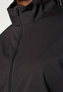 Chaqueta softshell con parabrisas para mujer, color negro, diseño personalizado, precio de fábrica, mangas completas y cortavientos, chaquetas para correr al aire libre para mujer - Product Image 2