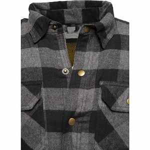 Chemise en flanelle pour moto doublée de Kevlar pour homme, équipement de protection imperméable pour la conduite avec rembourrage, vêtements de moto OEM pour le tourisme - Product Image 2