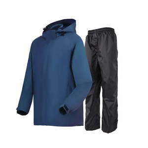 Traje de lluvia para hombre de seguridad duradero personalizable al por mayor, ropa de calle de nailon para exteriores de colores personalizados - Product Image 1