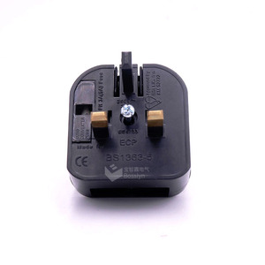 <span class=keywords><strong>Adaptateur</strong></span> <span class=keywords><strong>de</strong></span> prise secteur BS1363-5 ECP noir, prise européenne EU vers prise britannique 3 broches, convertisseur avec fusible, <span class=keywords><strong>adaptateur</strong></span> <span class=keywords><strong>de</strong></span> prise secteur 3A BS 5733 - Product Image 2