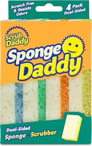 Éponges de cuisine et de vaisselle Scrub Daddy, lot de 4, sans rayures, multi-usages, en mousse polymère sans BPA, anti-taches et anti-odeurs - Product Image 4