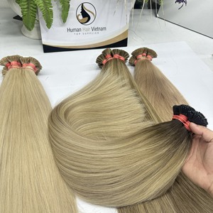 Superventas de alta calidad 100% Remy Virgen cutícula alineada queratina I-Tip preadherido estilo ondulado Natural extensiones de cabello humano - Product Image 5