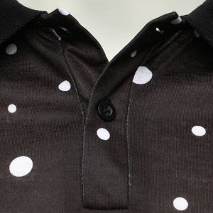 2025 último diseño de lona transpirable para camiseta Polo de alta calidad OEM moda hecha en fábrica para hombres y mujeres patrón impreso - Product Image 5