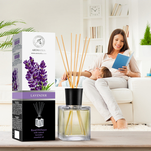 Diffuseur à bâtonnets Aromatika Lavande 500ml avec huile essentielle naturelle, parfum d'ambiance apaisant longue durée - Product Image 6