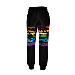 กางเกงลำลองผู้ชายเอวกลาง พิมพ์ลายแบบซับลิเมชั่น ผ้าฝ้าย 100% แห้งเร็ว ระบายอากาศดี มีเชือกผูก เหมาะสำหรับใช้กลางแจ้งและในร่ม - Product Image 1