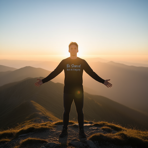 Camiseta de Manga Larga con Frase 'Fearless Self-Confidence Bravery', Sé Aterrado y Luego Hazlo de Forma Sin Miedo - Producto Promocional - Product Image 3