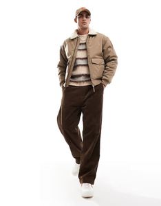 Chaqueta acolchada chaqueta de invierno para hombre cálido relleno acolchado forro de seda a prueba de viento chaqueta de hombre 100% abrigo impermeable recubierto de poliéster - Product Image 3