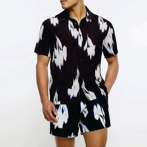 Wholesale <b>Men's</b> Summer Beach <b>Hawaiian</b> <b>Shirts</b> Short Sleeve Vacation Boys Beach Oversized <b>Shirt</b> - Product Image 1