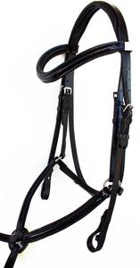 Bride en cuir marron de haute qualité pour chevaux - Product Image 5