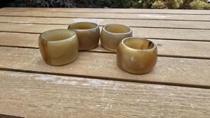 Servilleteros de Cuerno de Búfalo, Porta Servilletas Redondos para Hoteles de Lujo, Restaurantes y Mesas de Boda, Alta Calidad - Product Image 6